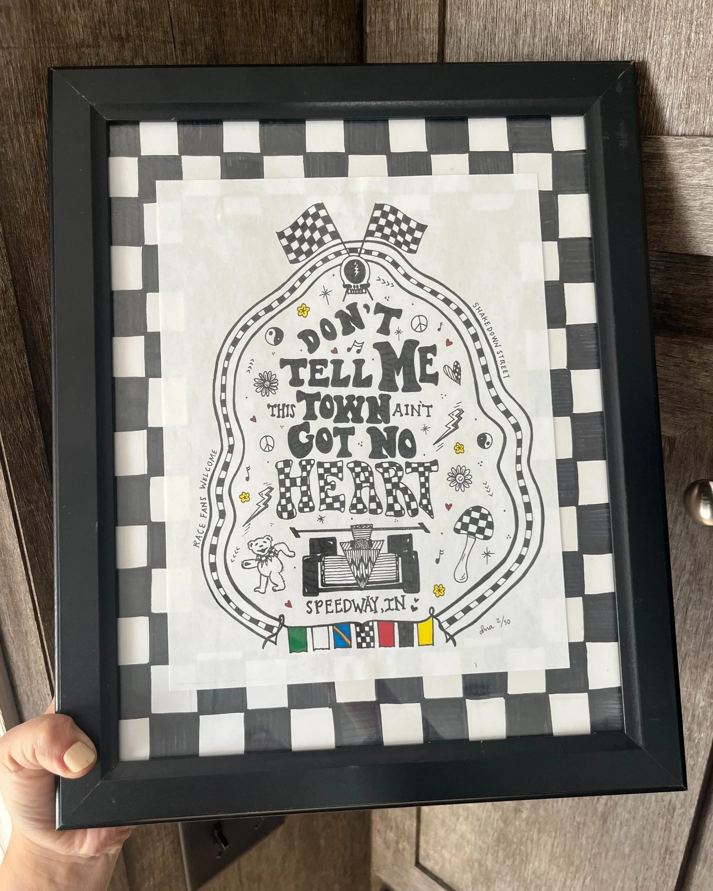 8" x 10" Framed Shake Down Street