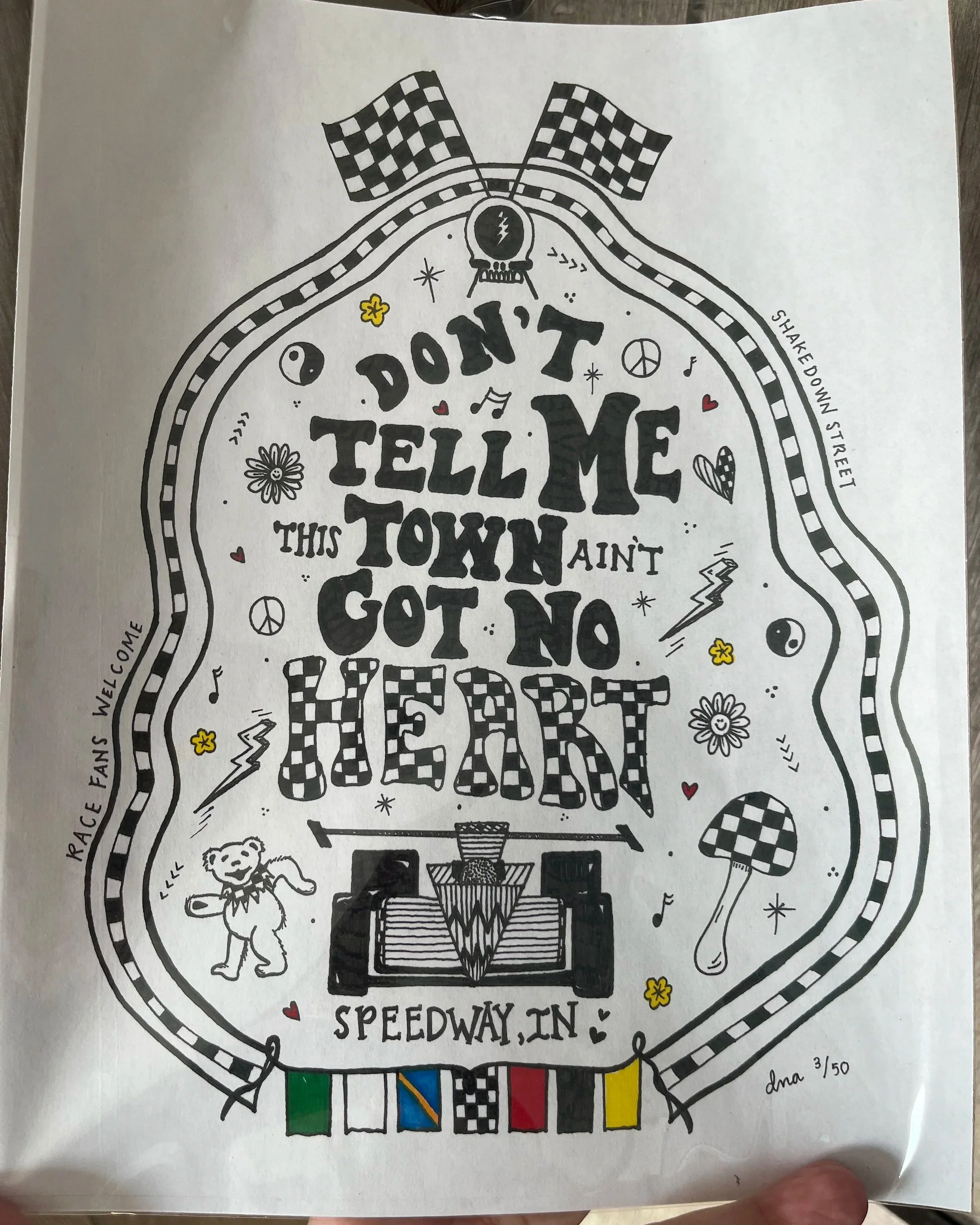 8.5" x 11" Shake Down Street Print