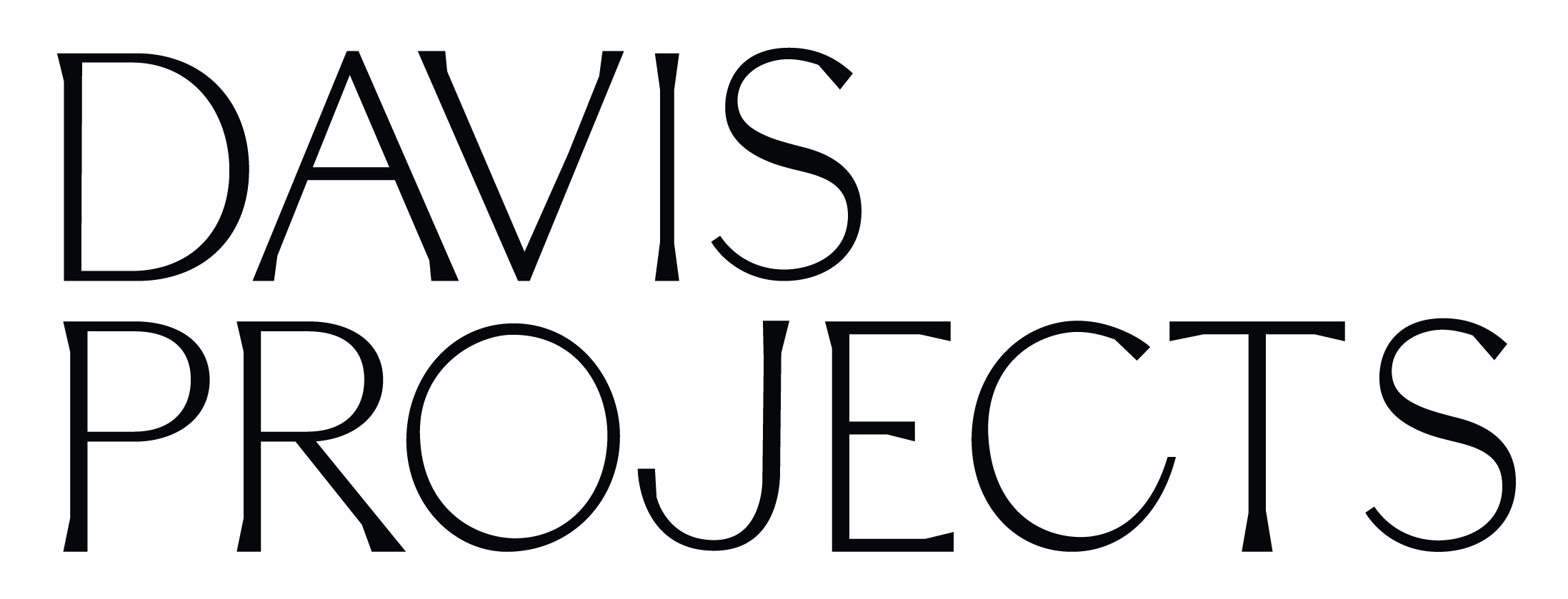 Black logo with the text 'Davis Projects' in large, thin, uppercase letters.