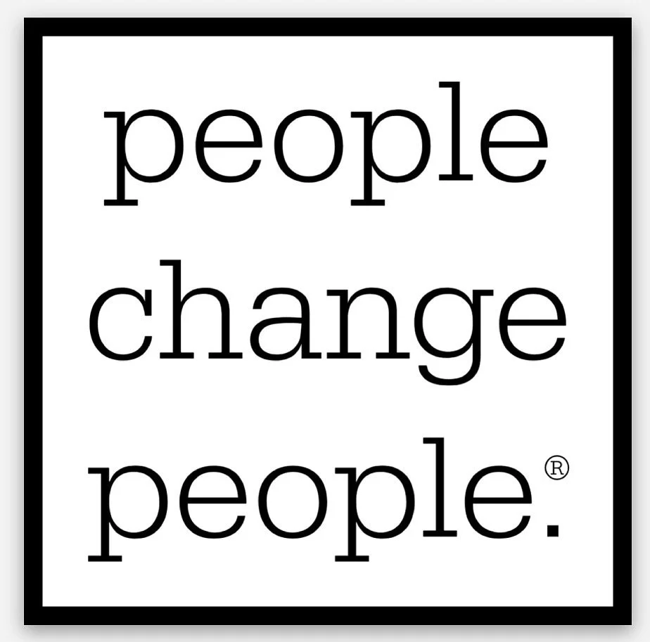 People Change People (2"x2") Vinyl Stickers.