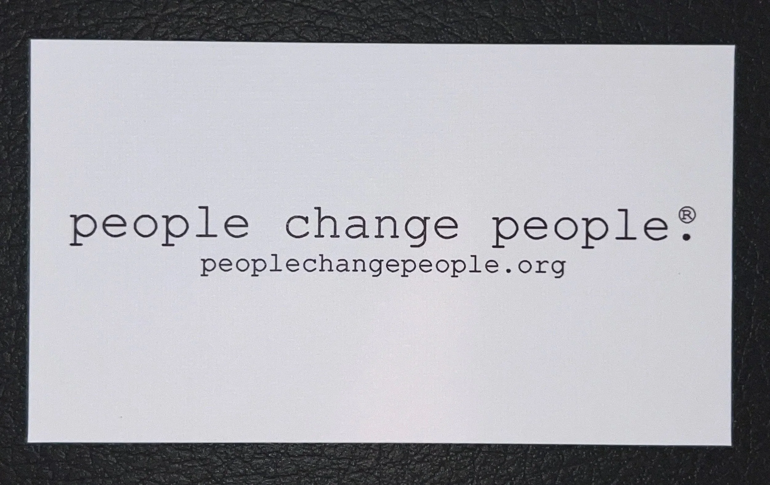 People Change People® Bid of Kindness card designed to encourage small acts of appreciation and human connection.