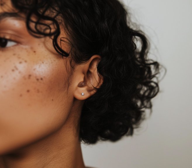 A photo of a woman's beautiful face.