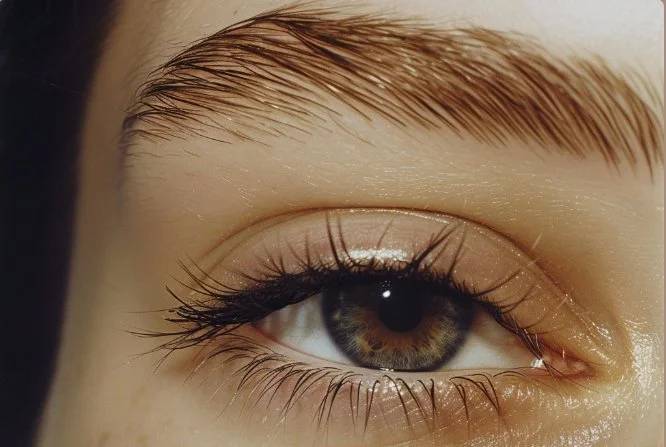 A close-up photo of a well-manicured eyebrow.