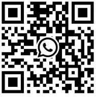 QR code with WhatsApp logo in the center