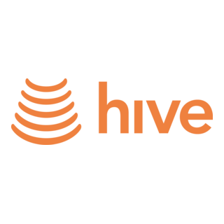 Hive logo with a stylized honeycomb hive icon and the word 'hive' in orange.