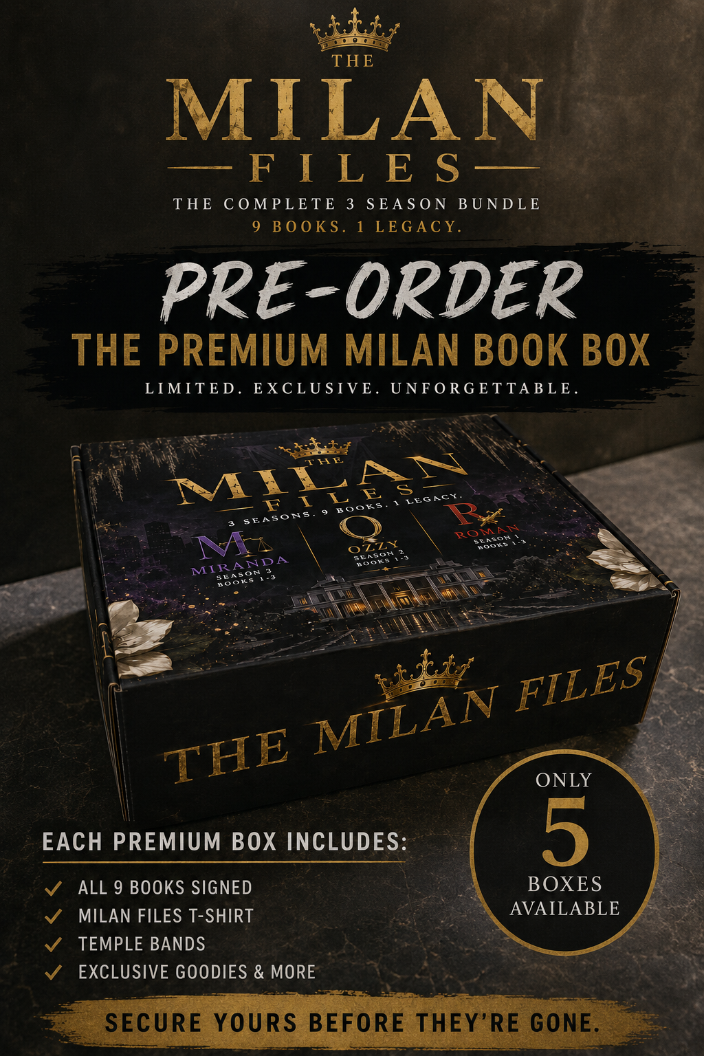 THE MILAN FILES—PREMIUM BOOK BOX