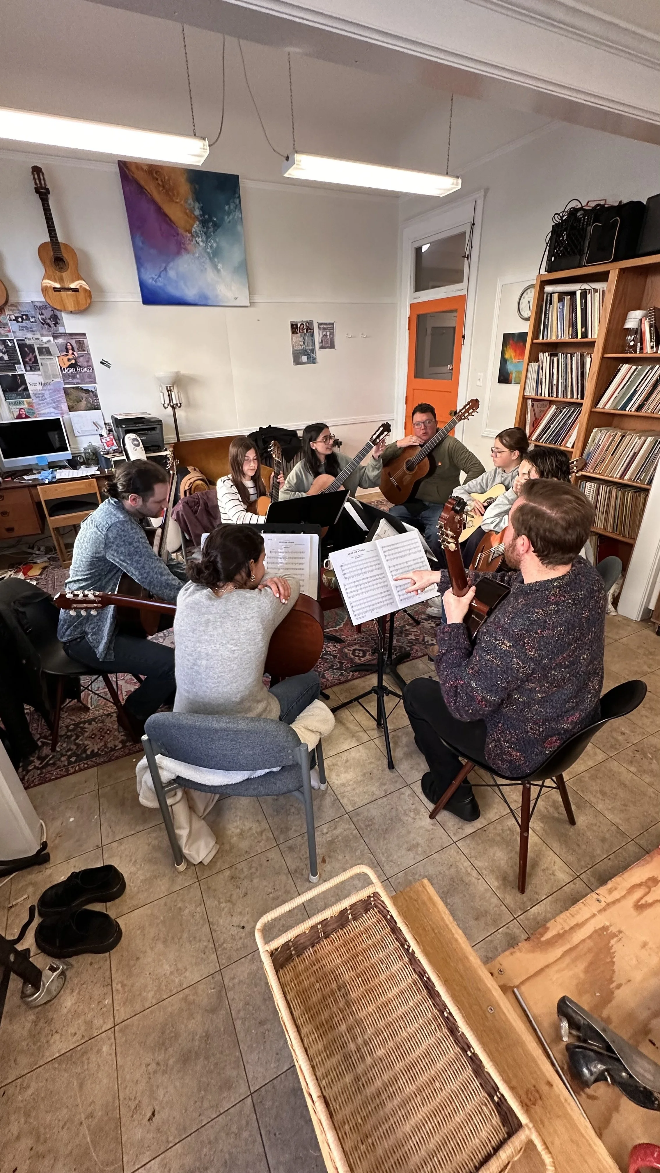 Student guitar ensembles in Monterey