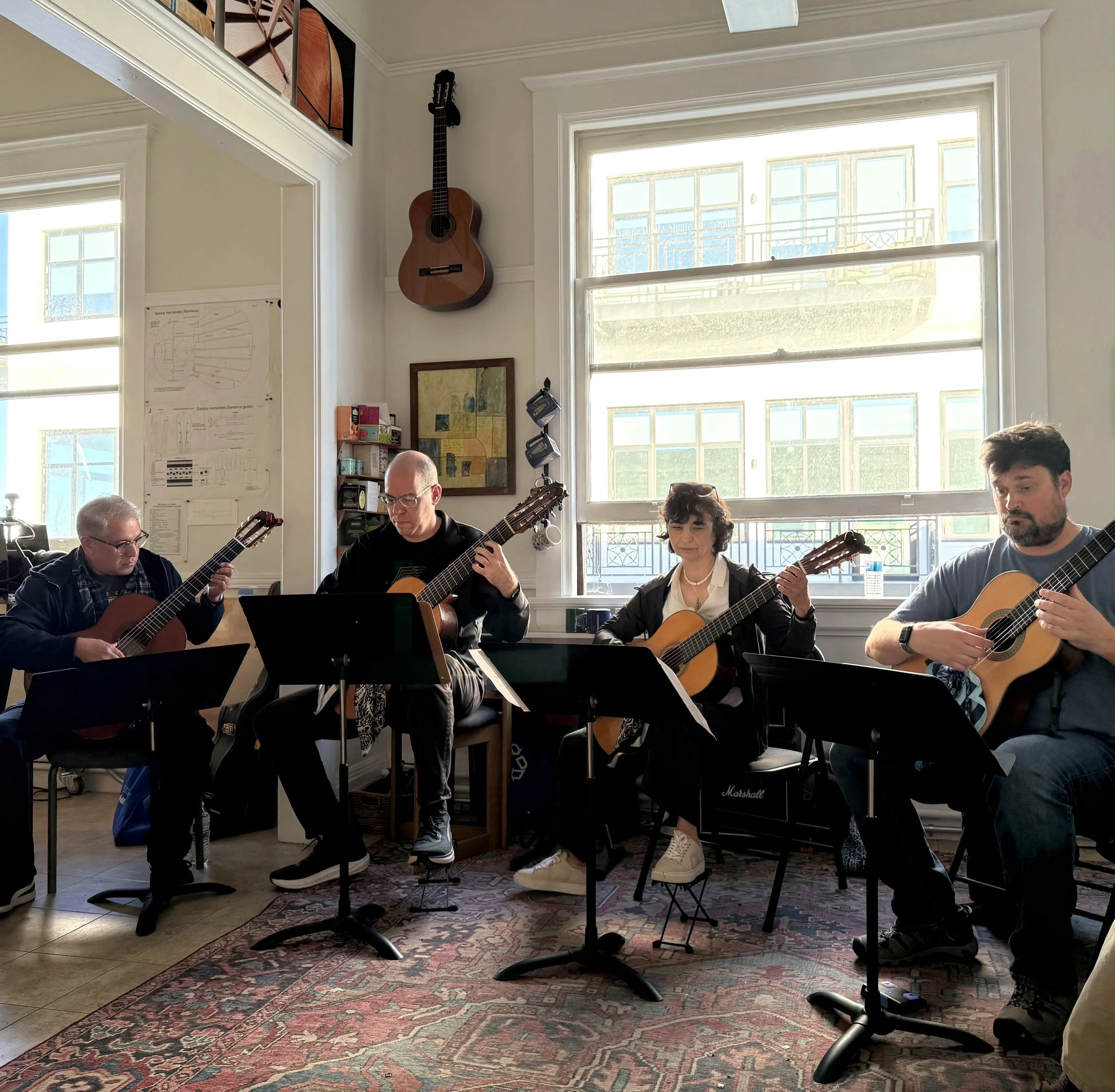 Student guitar ensembles in Monterey