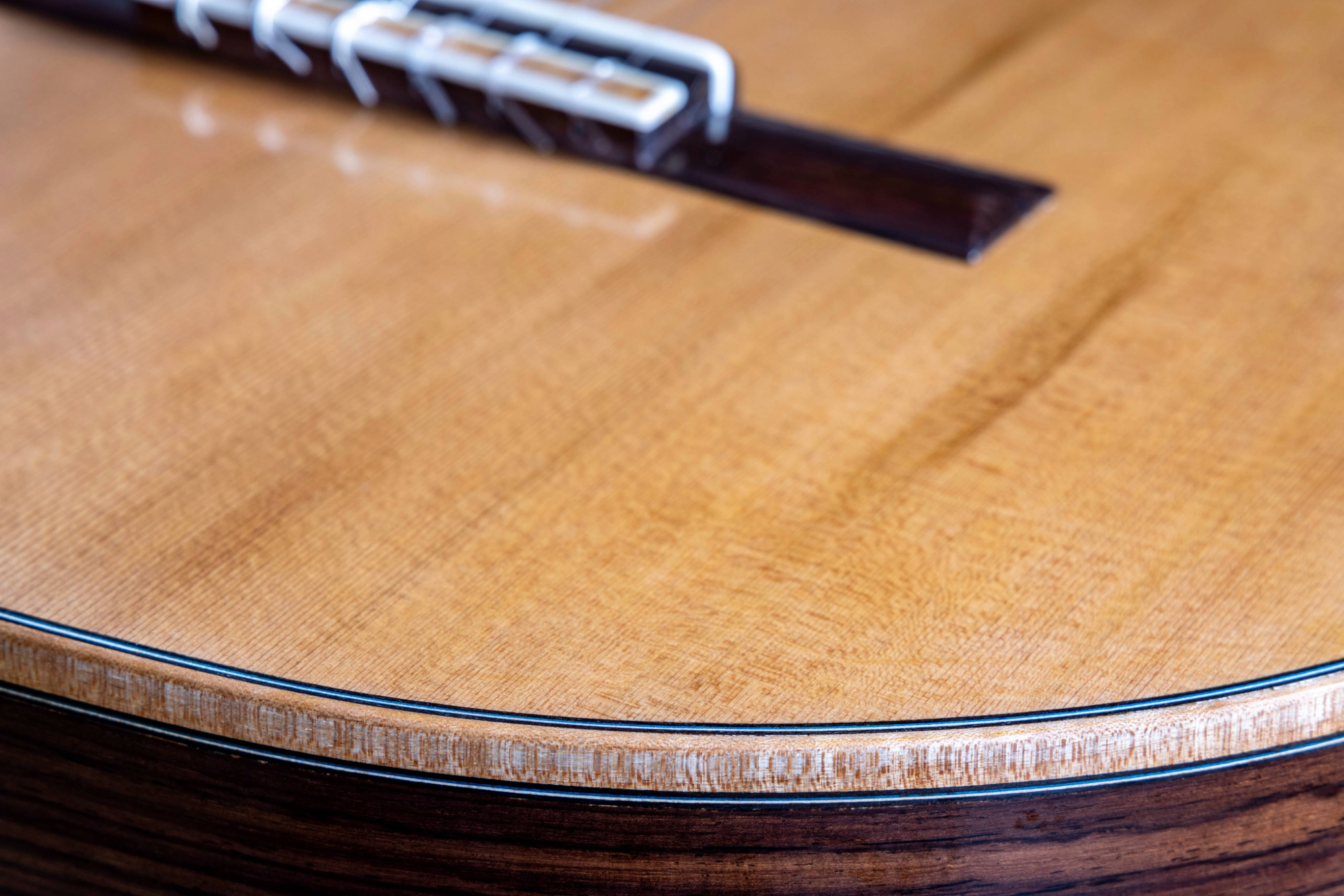Guitar body on DeMers custom guitar