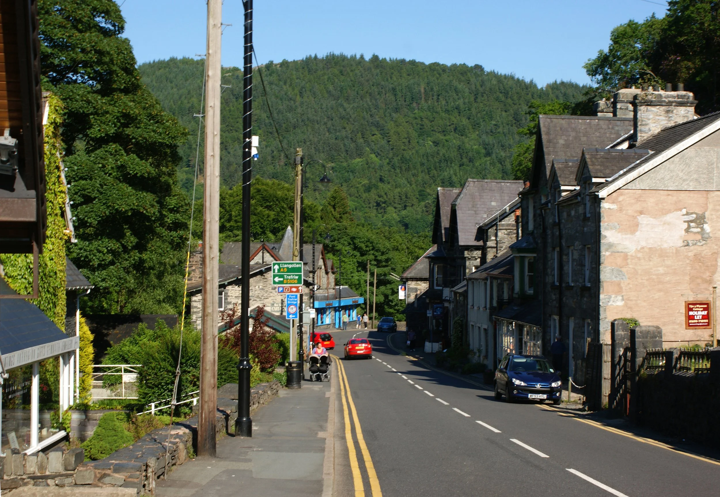 Woodland and river country near Betws-y-Coed in the Conwy Valley