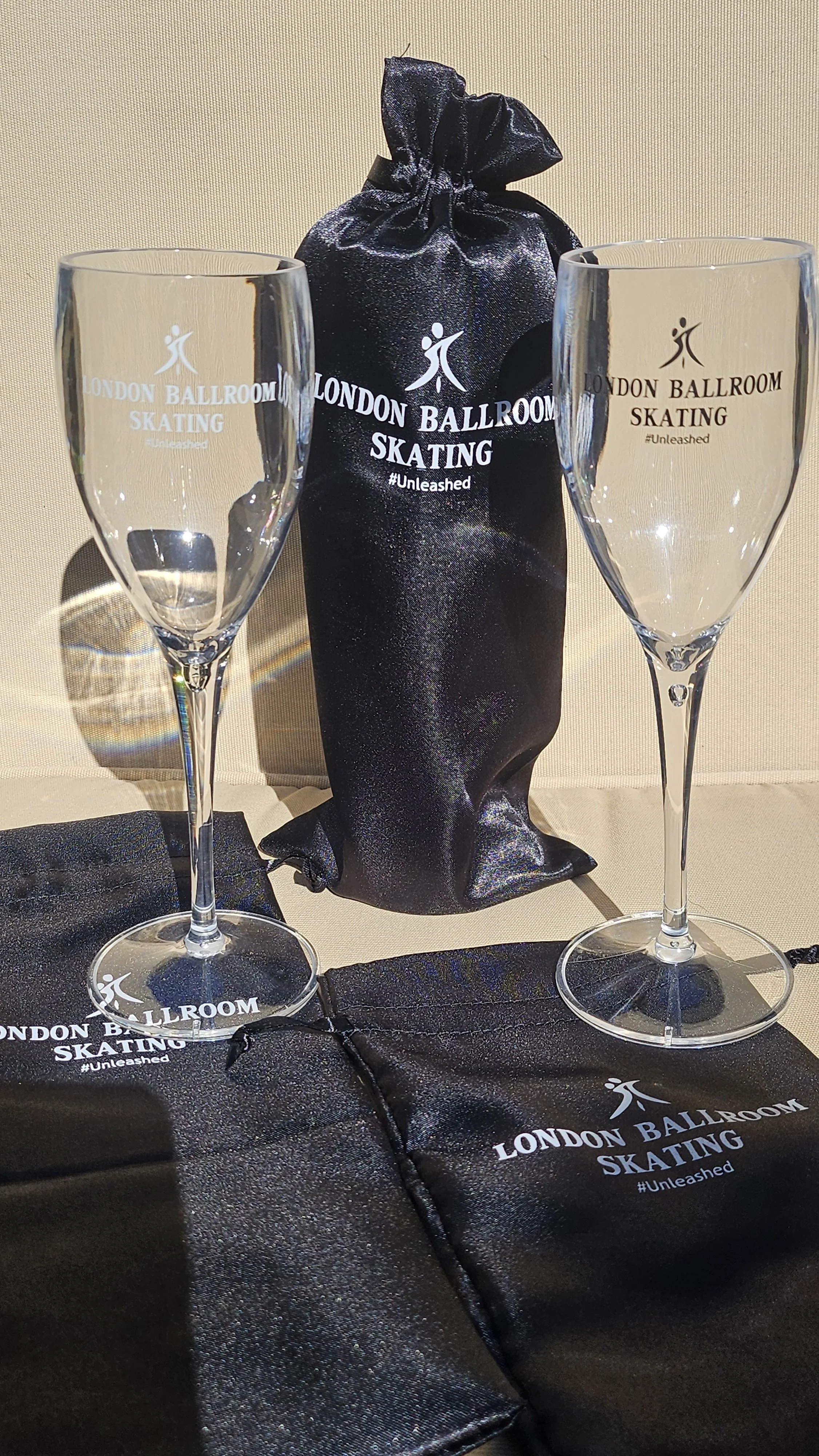 Champagne flutes (Unbreakable) - Black