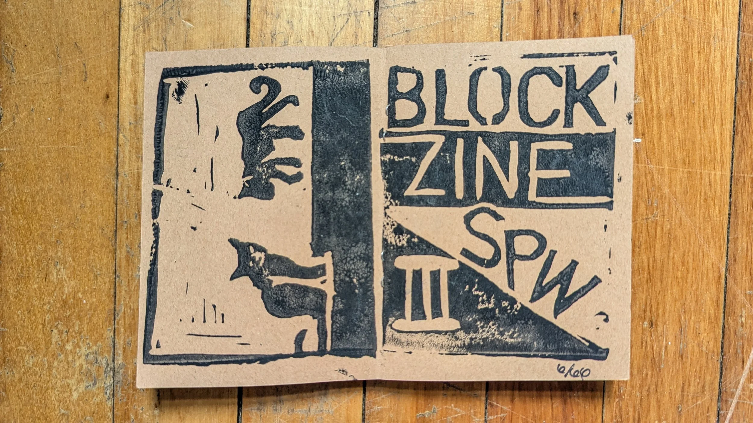 Block zine III cover, Saint Patricks Ward
Back cover featuring the leopard mural in the walkway of 83 Neeve Street







