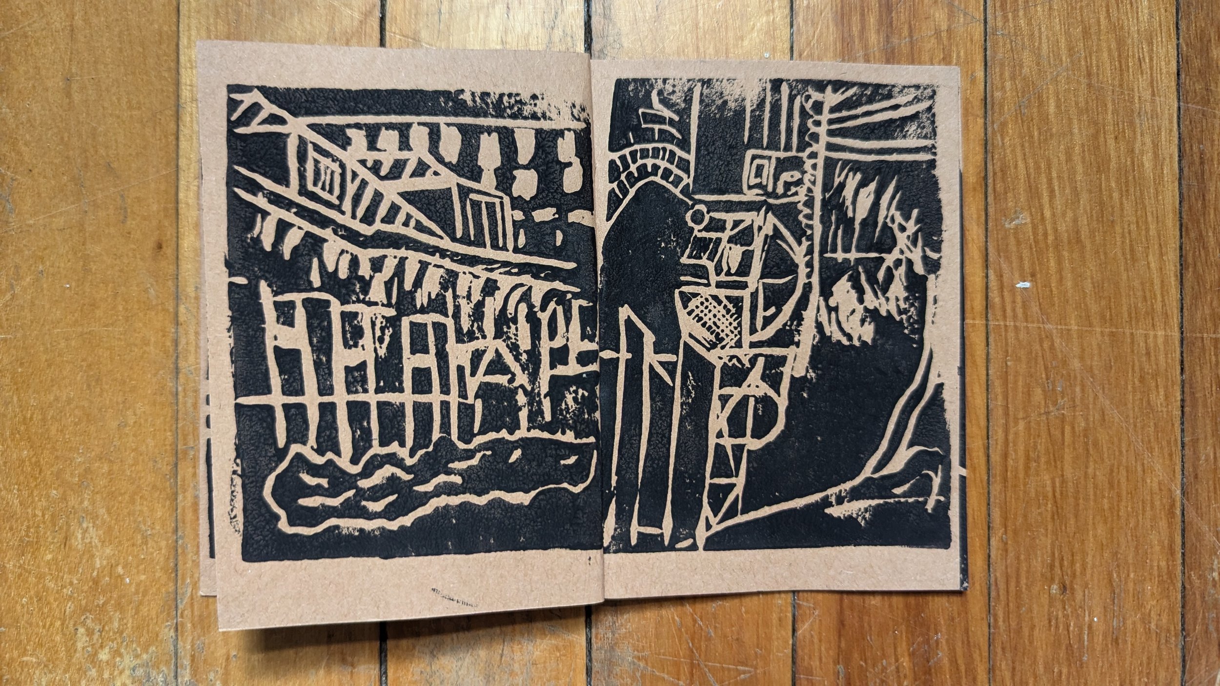 The view of the side of Zavitz Hall architecture with the library in the background, and bobs dogs 