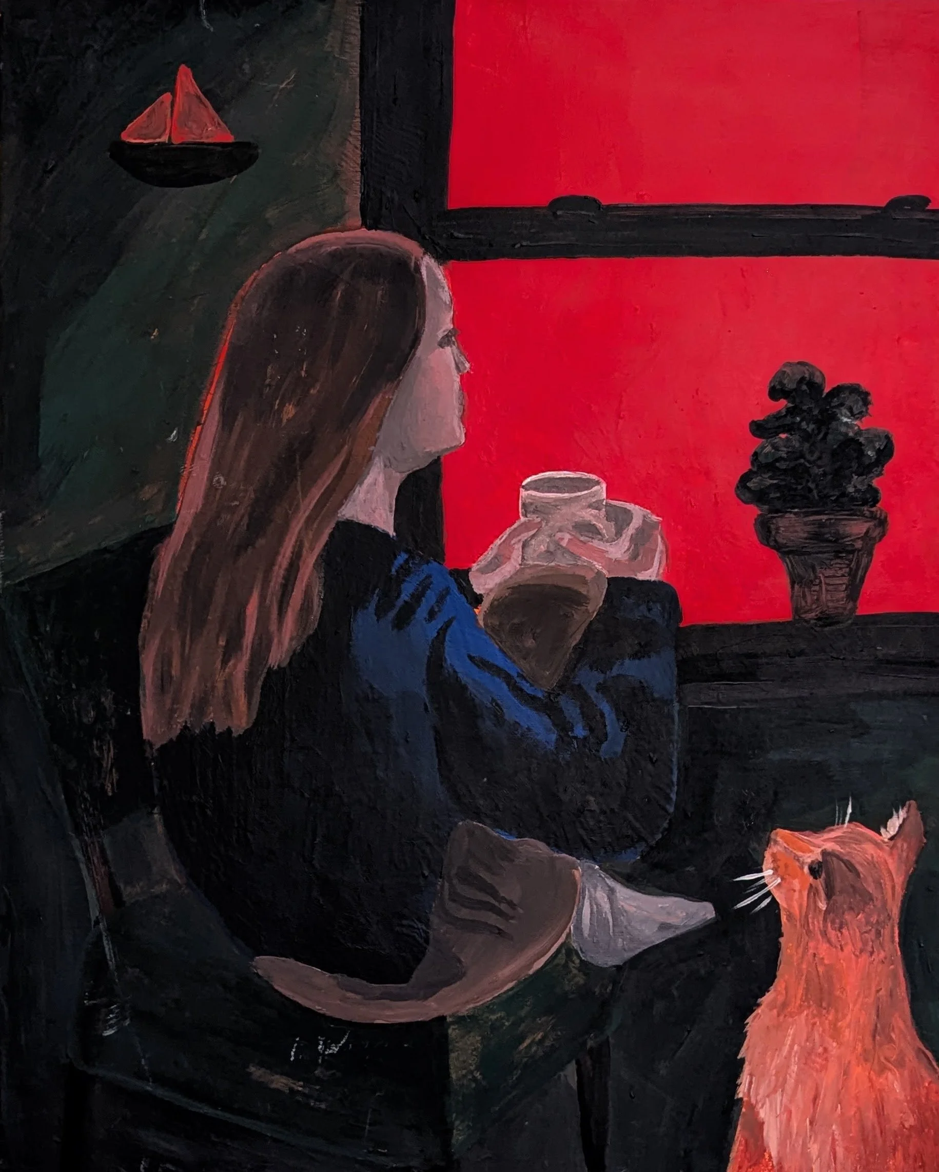 red sky in the morning