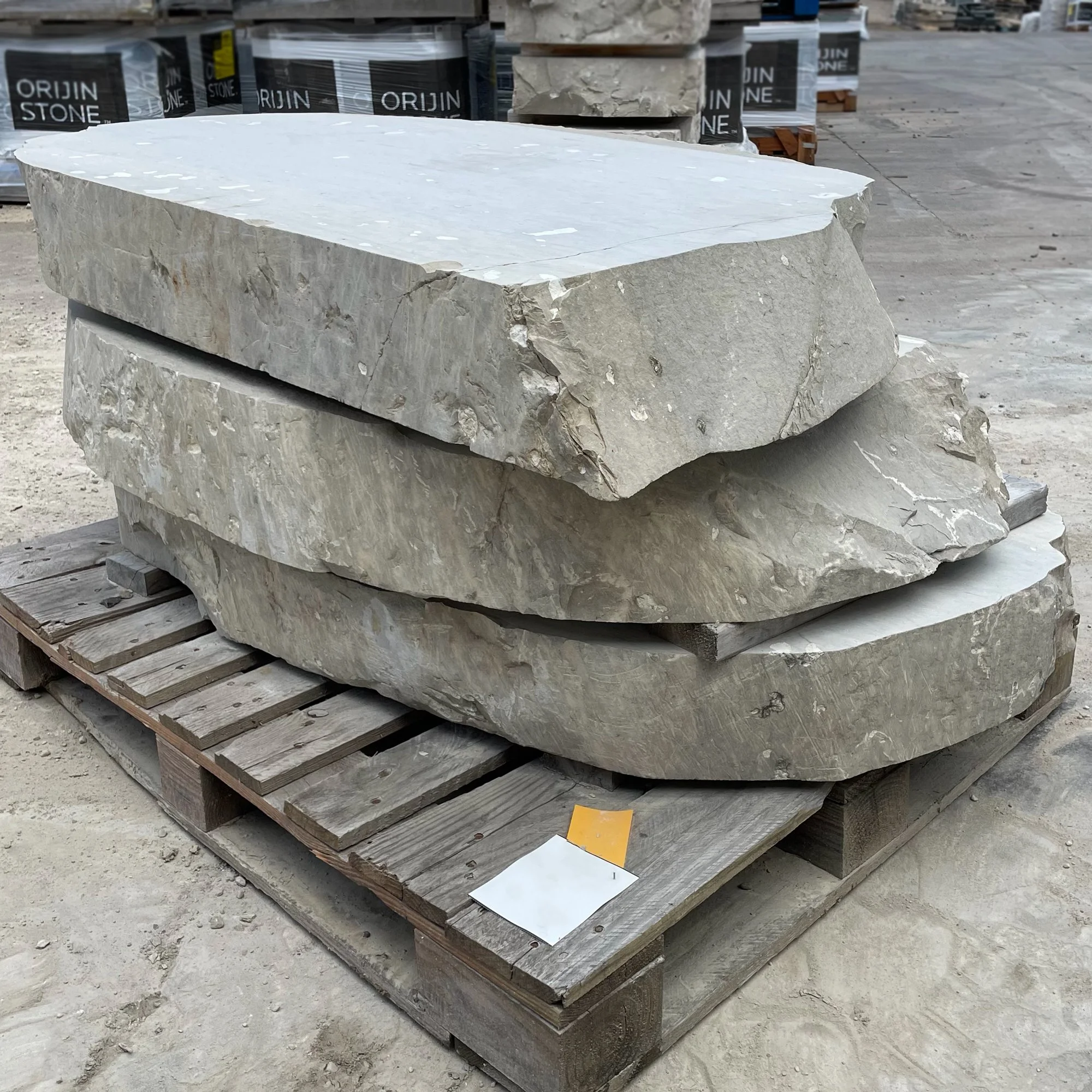 Limestone Sawn Steps (Set of 3)