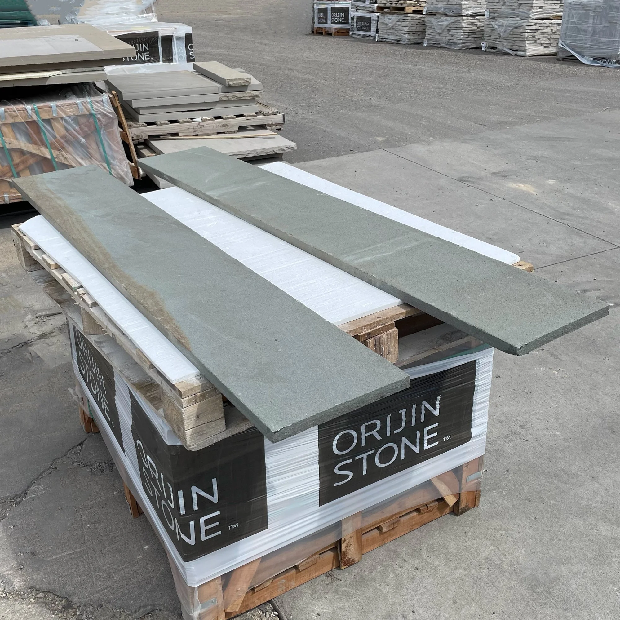 Bluestone Full Color Hearth/Tread/Cap (Set of 2)