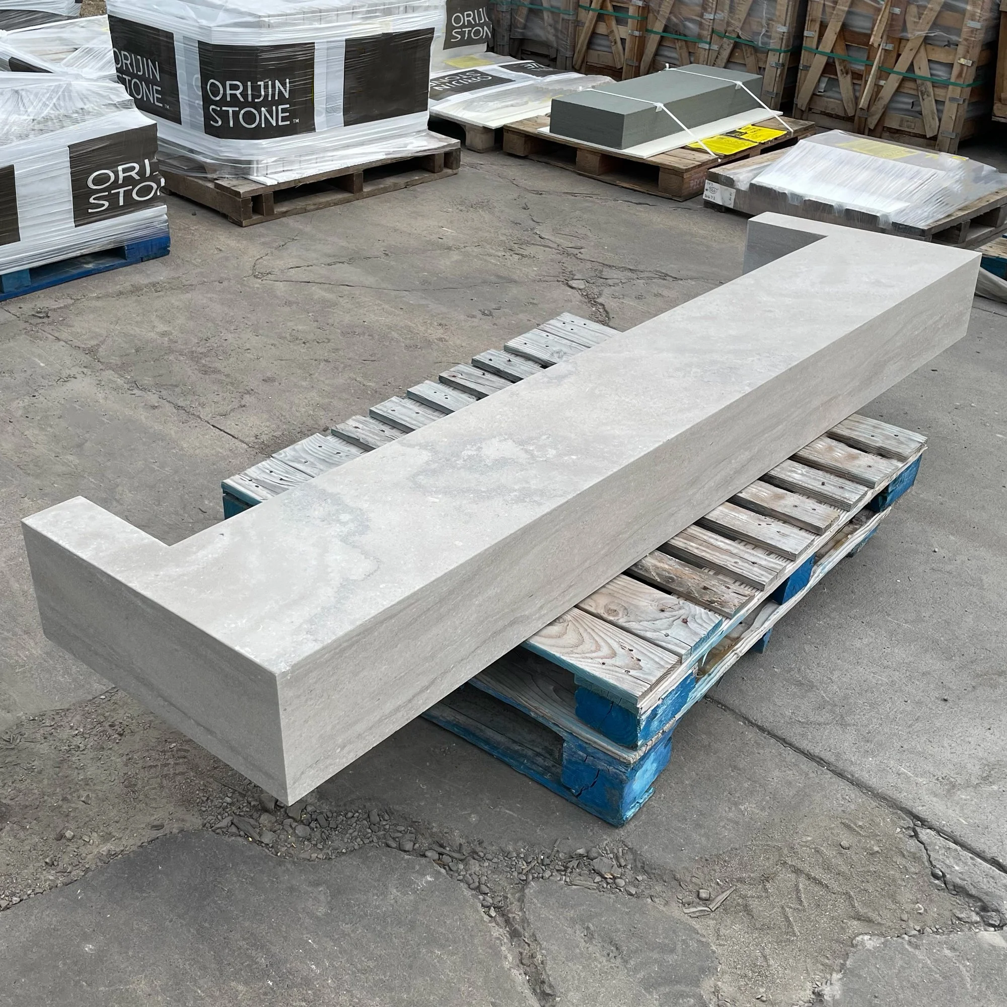 Barone™ Limestone Hearth