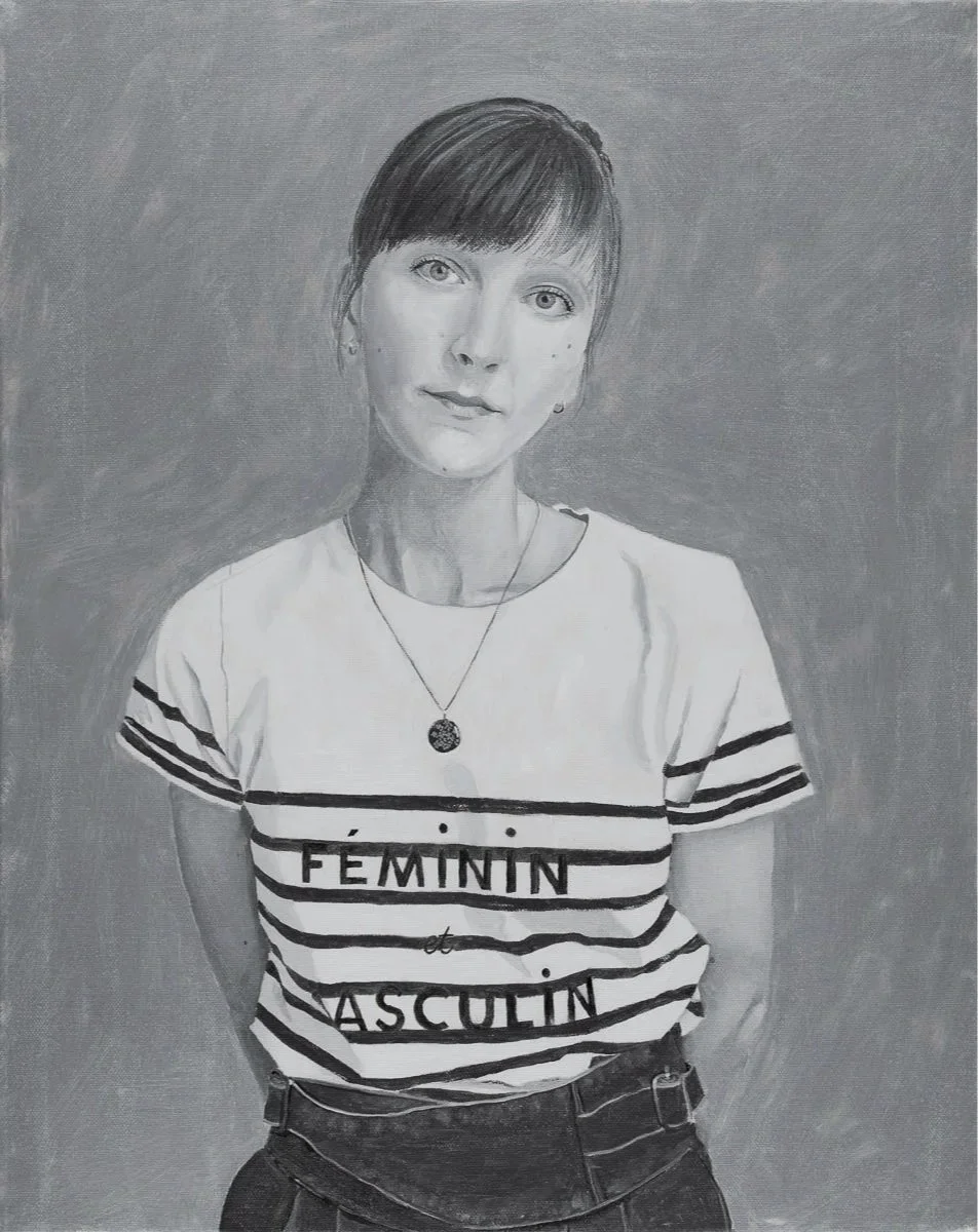 Self portrait, oil on canvas, 40x50cm, 2025