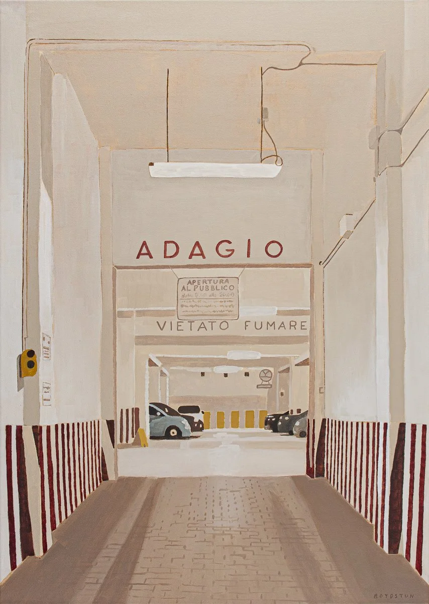 Adagio, acrylic on canvas, 50x70cm, 2025