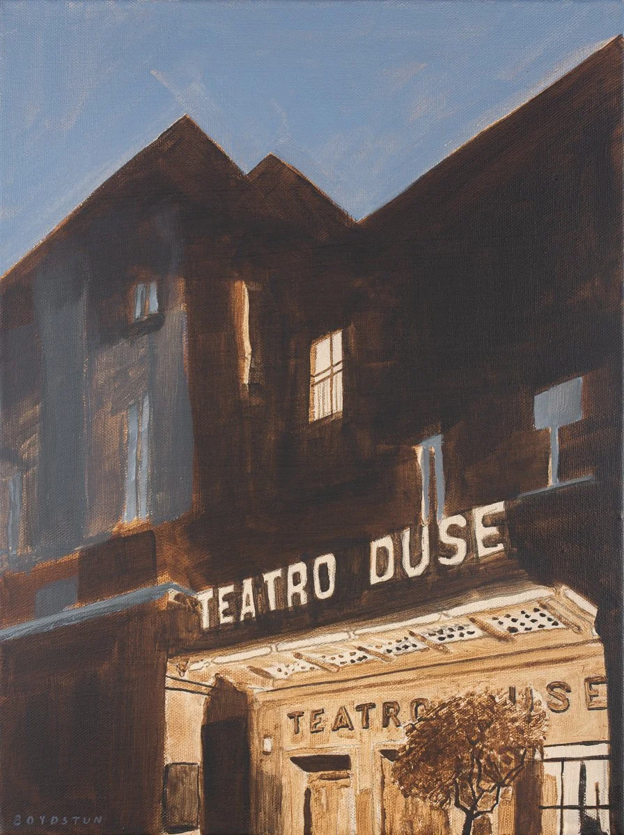 Teatro Duse, acrylic on canvas, 30x40cm, 2025