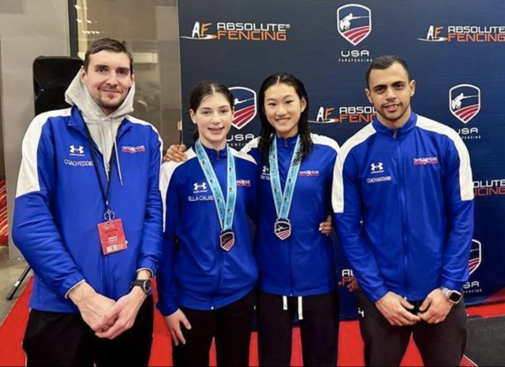 TMFC Women Foil Fencers Win Gold at the Junior Olympics