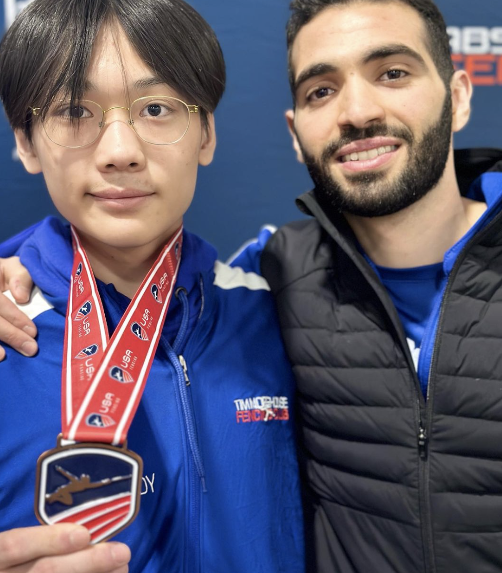 TMFC Saber Fencers Shaun Kim, Robert Wang win Junior Olympic Medals