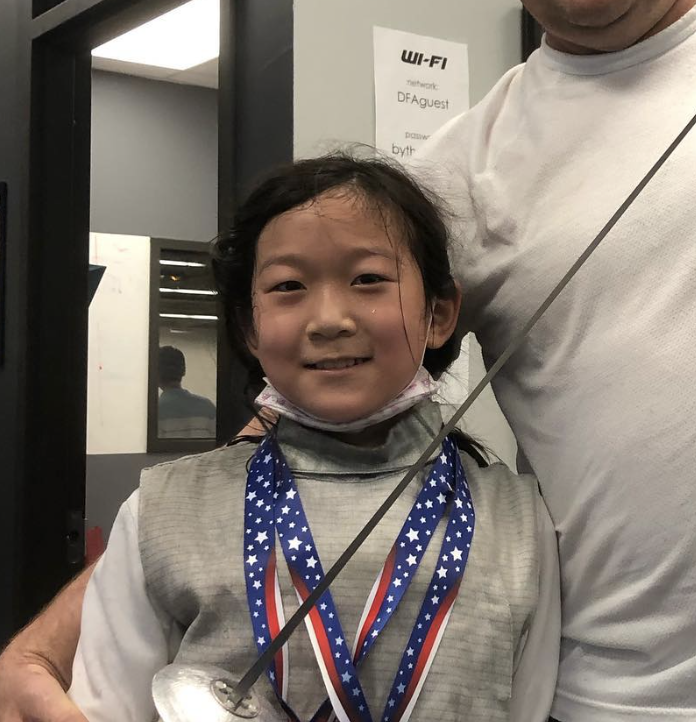 Chappaqua's Amabel Wang is a Triple Medalist at Fencing Preseason Opener