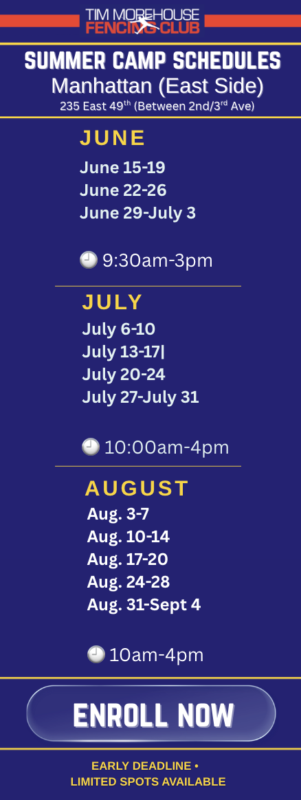 East Side: Summer camp schedule