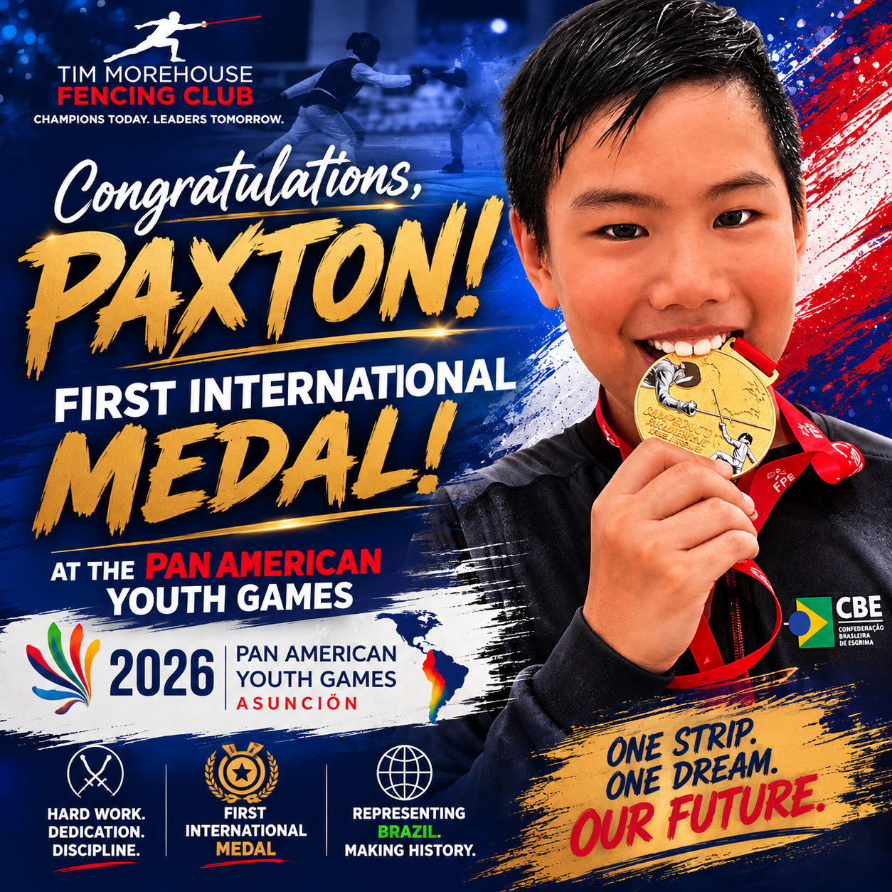 Paxton Liou Brings Home His First International Gold for TMFC