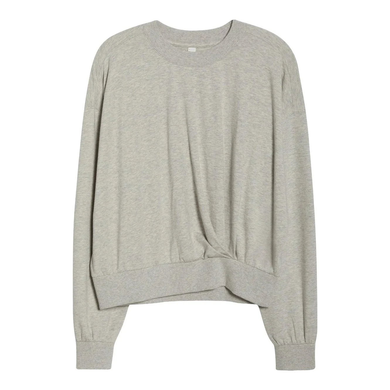 Luxe Terry Pleated Pullover
