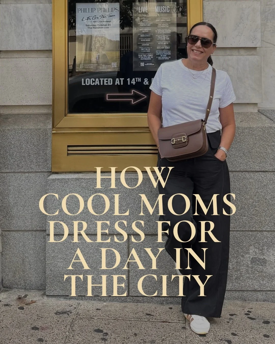 Cool mom style, city edition: comfortable, classic and just a little chic accessory. ✨

#dctrip #weekendaway #weekendstyle #momstyle