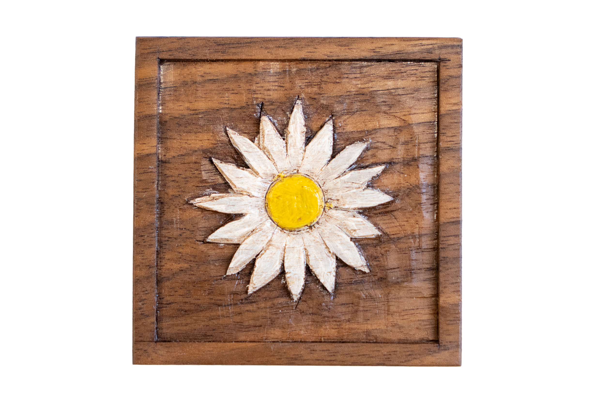 Hand-carved November flower – Mum