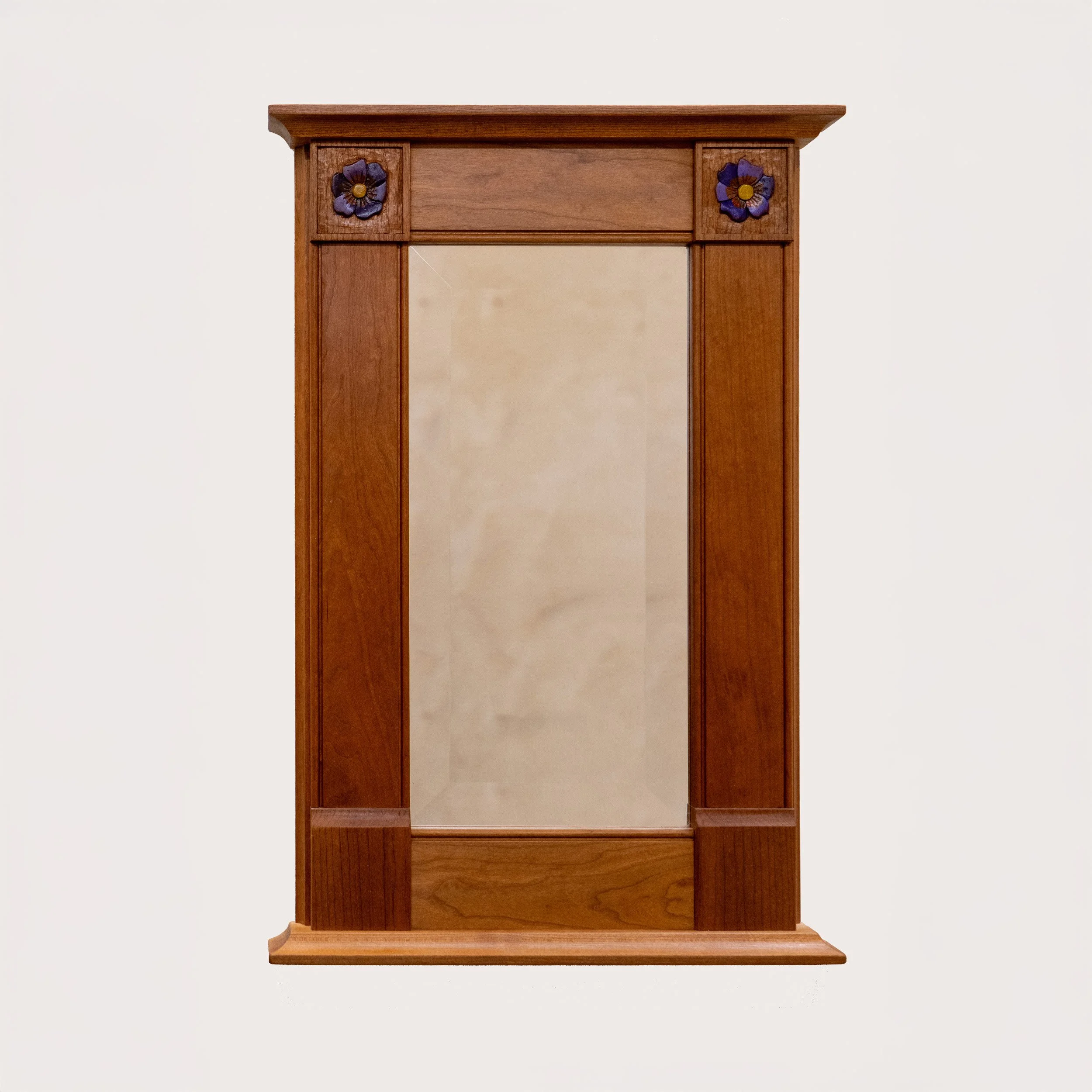 February – Violet shown in cherry frame