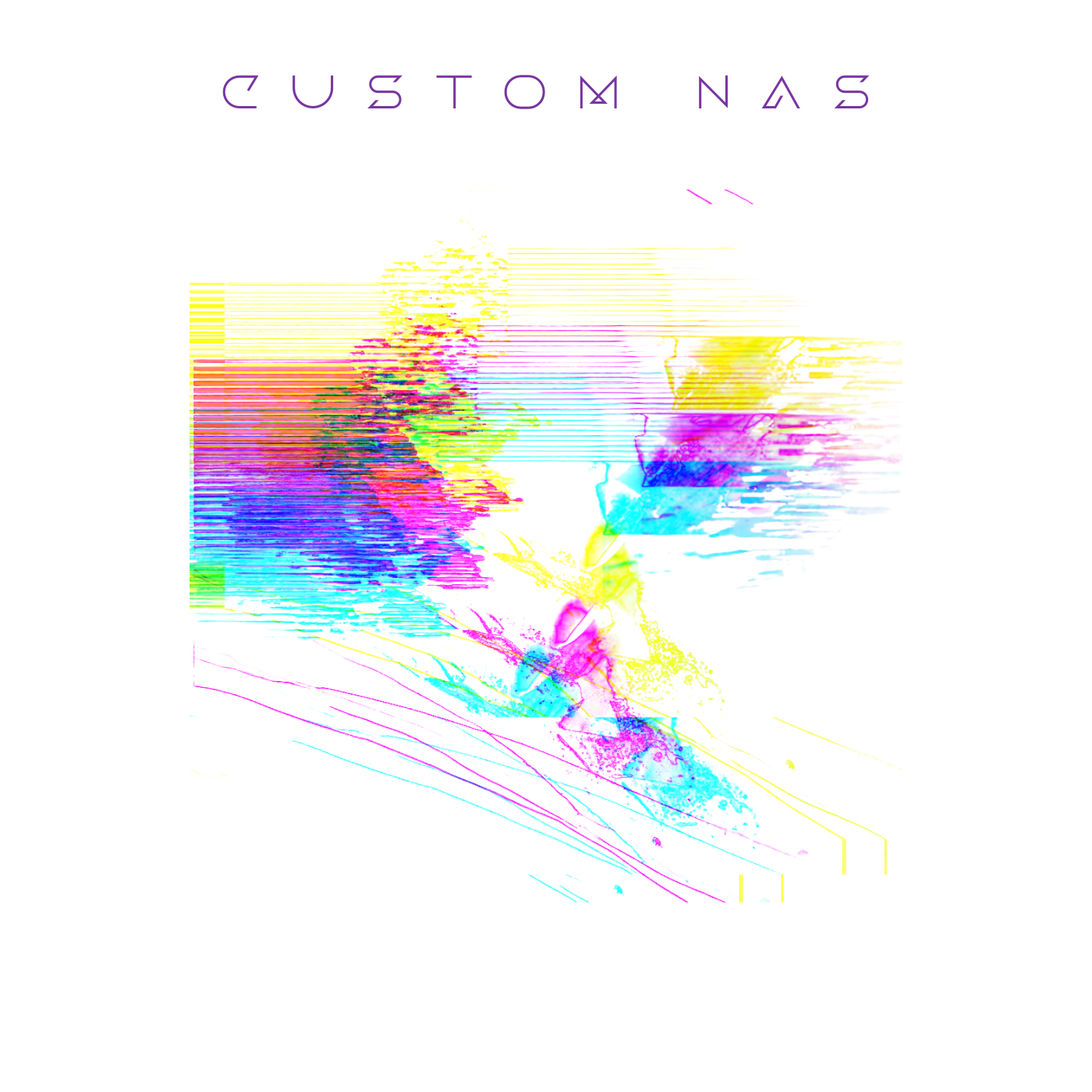 Image of a distorted, glitch-style cover with the text 'CYBERTRON' at the top, featuring colorful abstract shapes and lines.