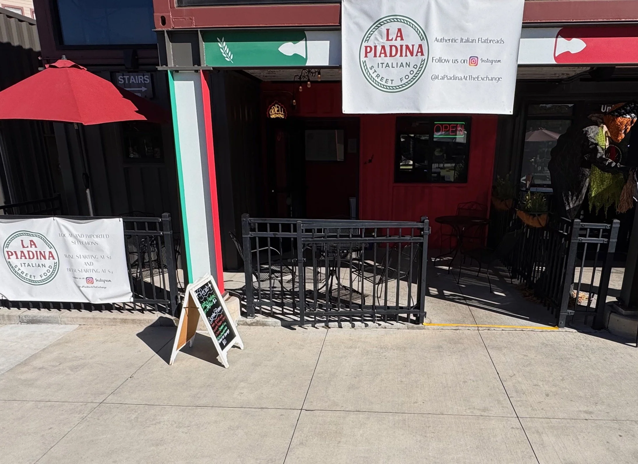 A view from the front