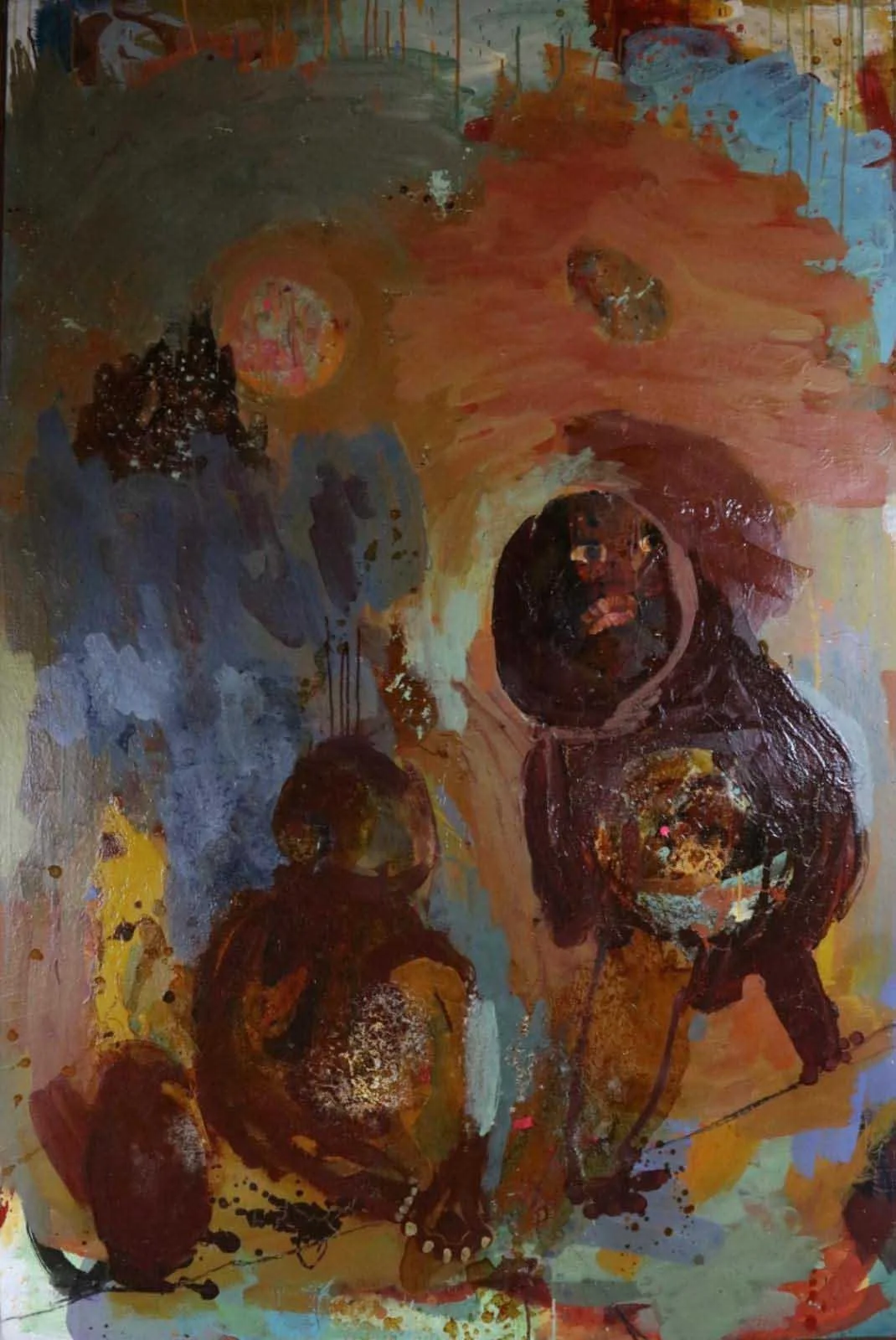 Ranee, Erika Cosby.
African American ( b. 1965).
Drying,
1994.
Acrylic and shellac on canvas.
72" x 48".