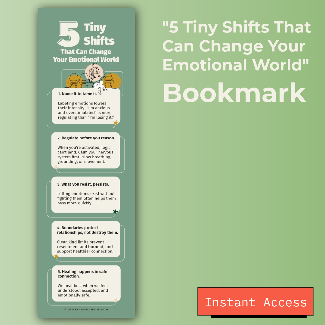 5 Tiny Shifts Bookmark