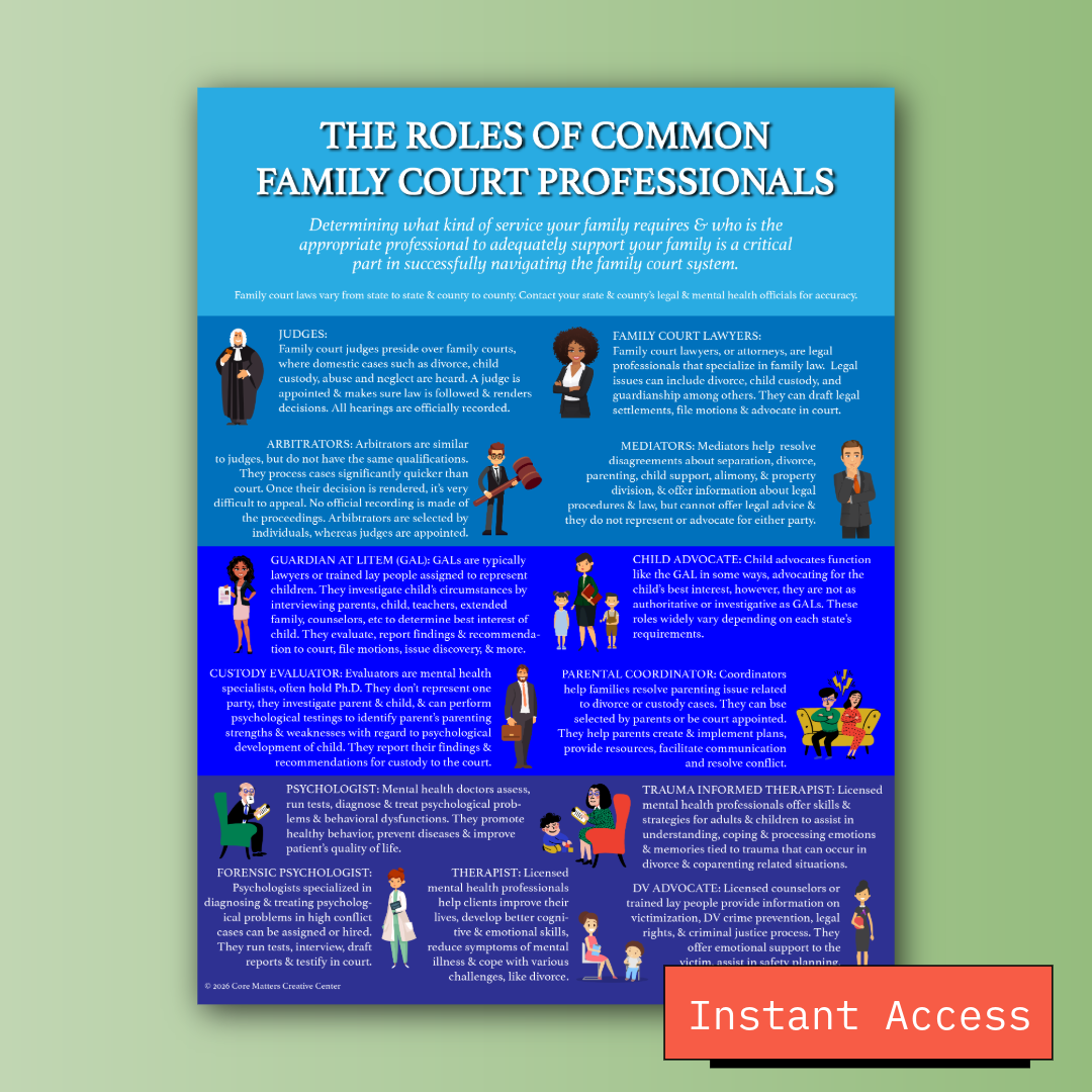 The Roles of Family Court Professionals Guide