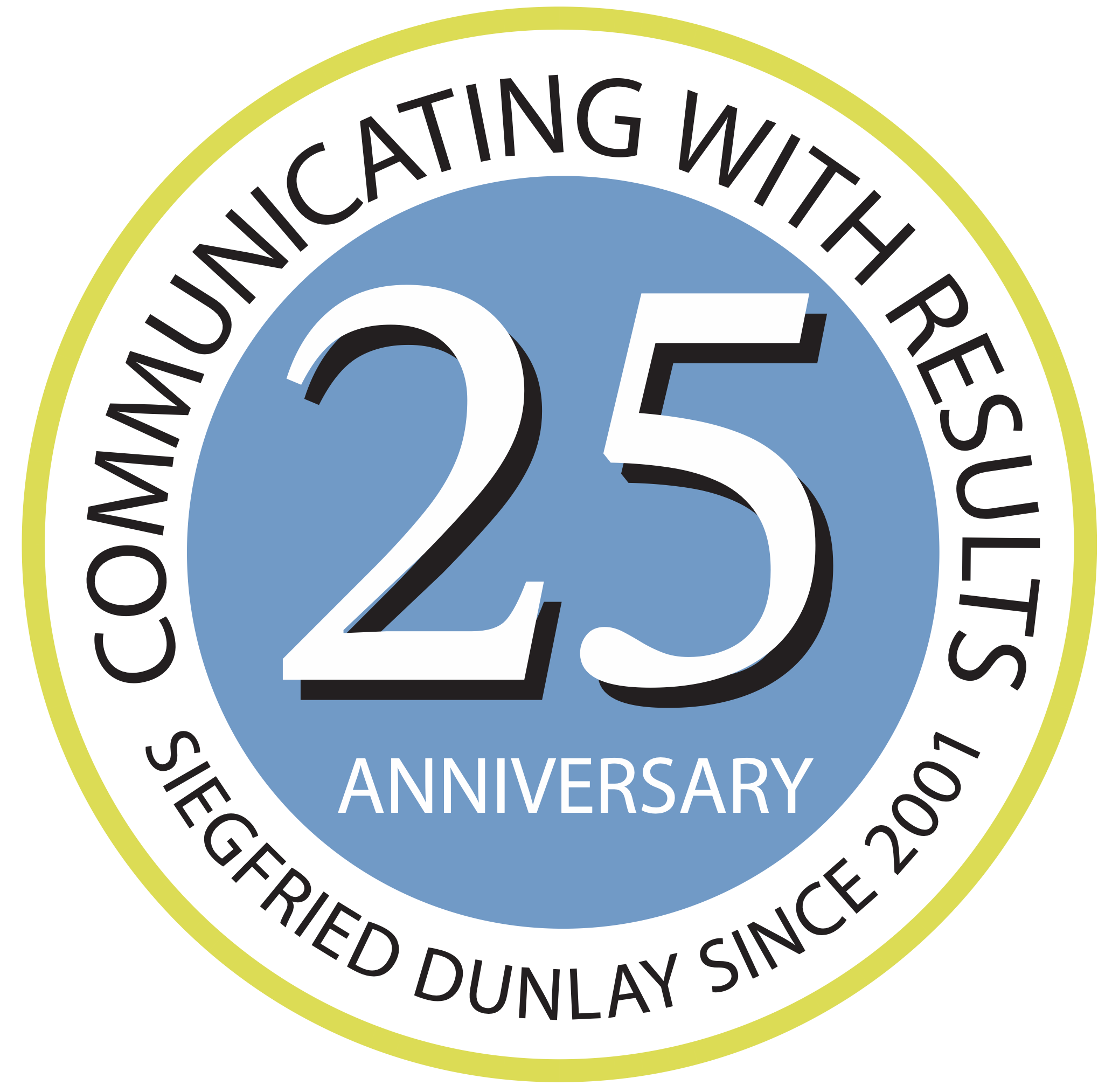 Siegfried Dunlay 25th Anniversary Logo