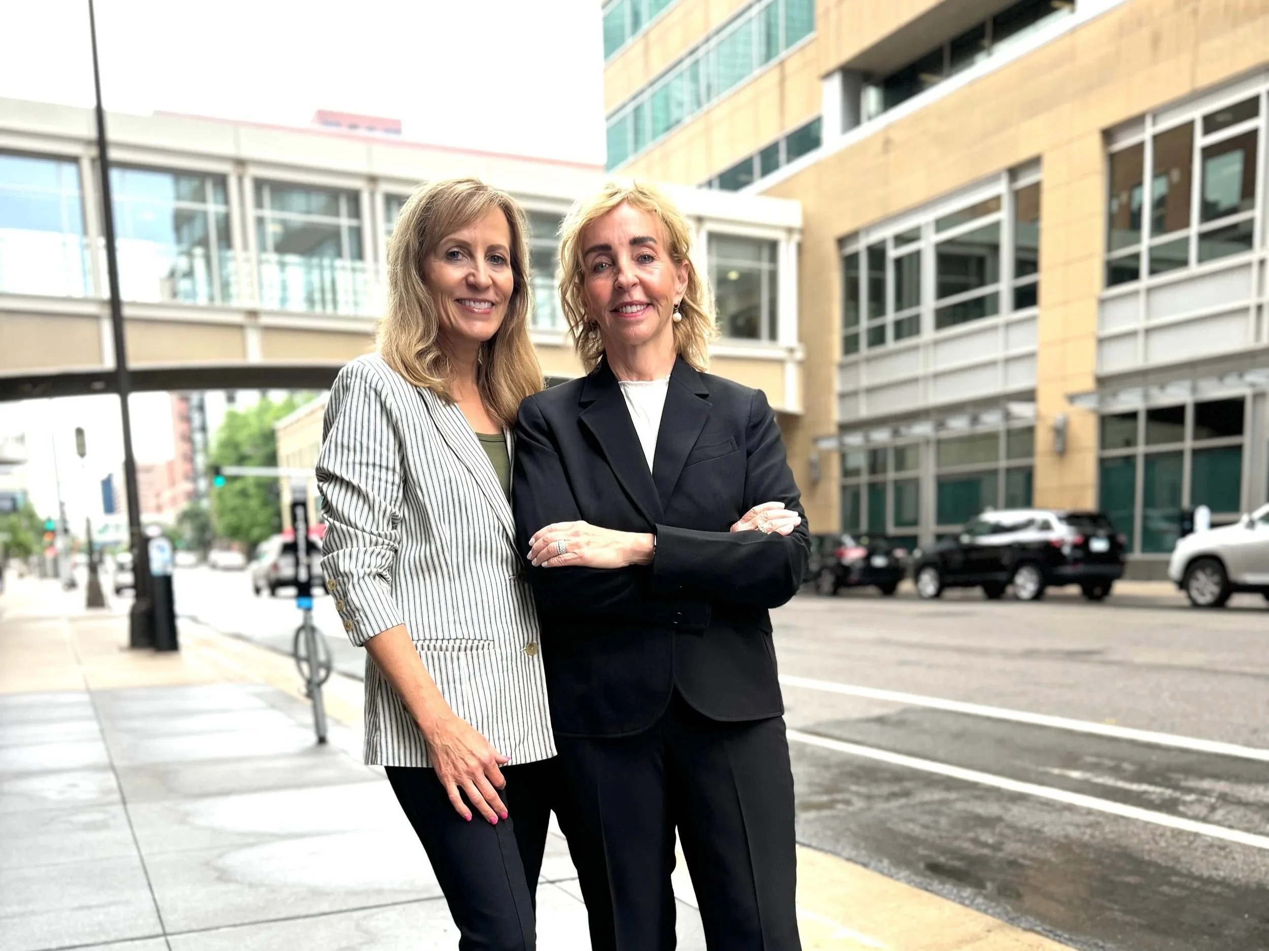 Janell and Barb downtown