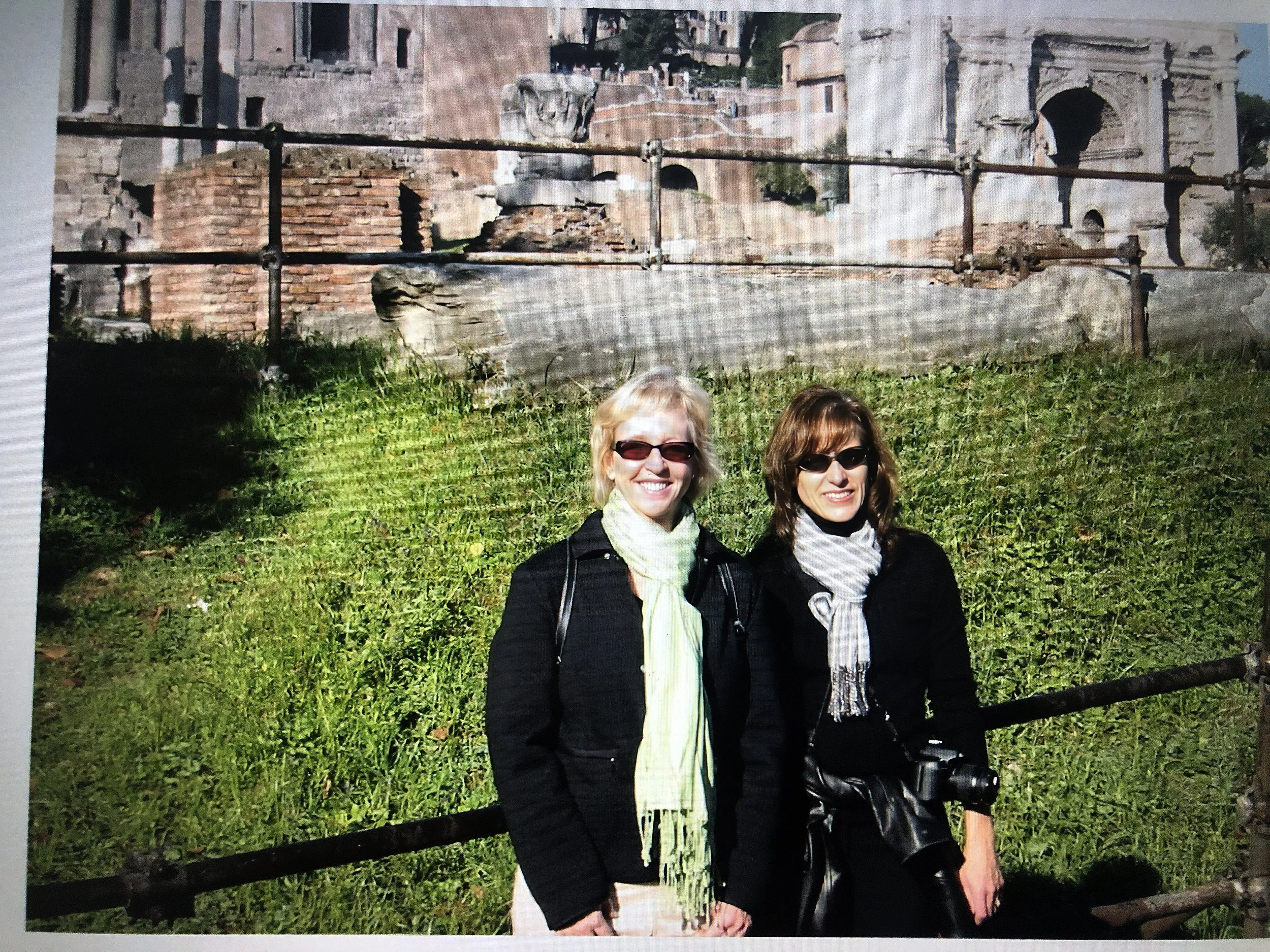 Barbara and Janell in Italy