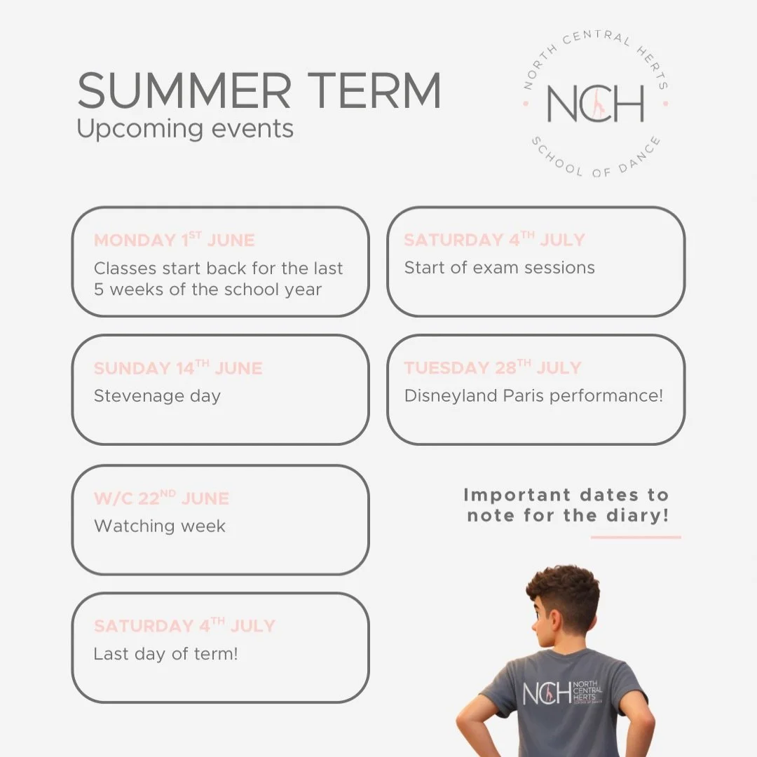 &amp; we&rsquo;re back!!💖

We can&rsquo;t believe that there are only 5 weeks left until the end of the school year!!😱

We&rsquo;ve got lots to look forward to this half term, so we&rsquo;ve gathered all the important dates for you so you can add t
