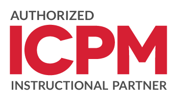 ICPM Authorized Instructional Partner logo with black and red text.