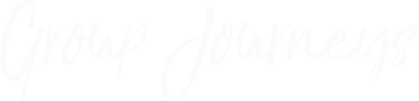 Stylized white text on black background that reads 'Grow Journals' in a cursive font.
