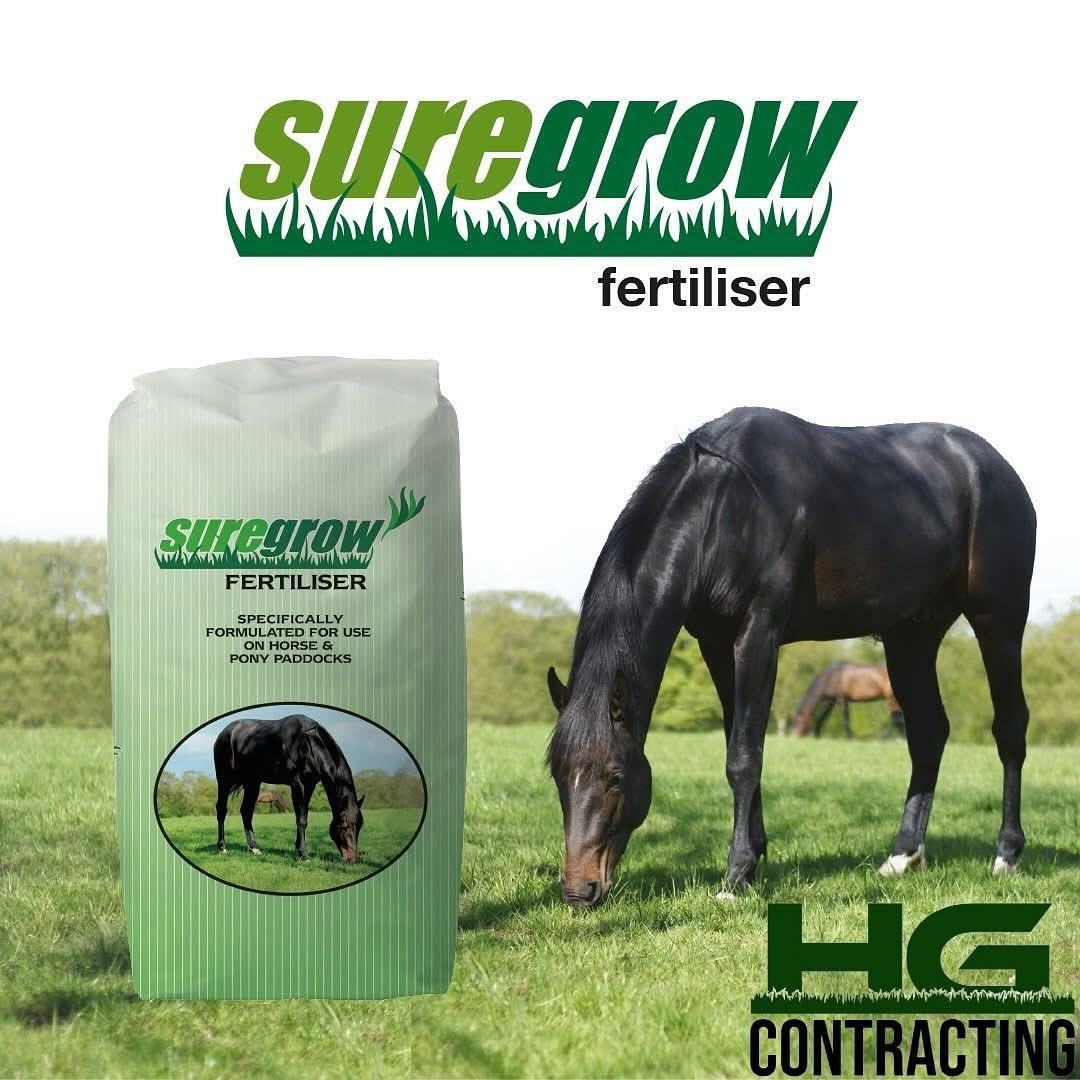 🌿 NEW SERVICE! 🌿
We now offer Fertilizer Spreading using Suregrow Fertilizer which is safe for horses &ndash; specially designed to support healthy, sustained grass growth for grazing fields.

✅ Contains Nitrogen, Phosphorus &amp; Sulphur for grazi