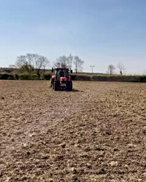 Drilling a Horse &amp; Pony grass mix onto a previous stubble which has been worked down lifted and power-harrowed to create a lovely seed bed. We finished of with the rolls after drilling to full consolidate the soil to get good seed to soil contact