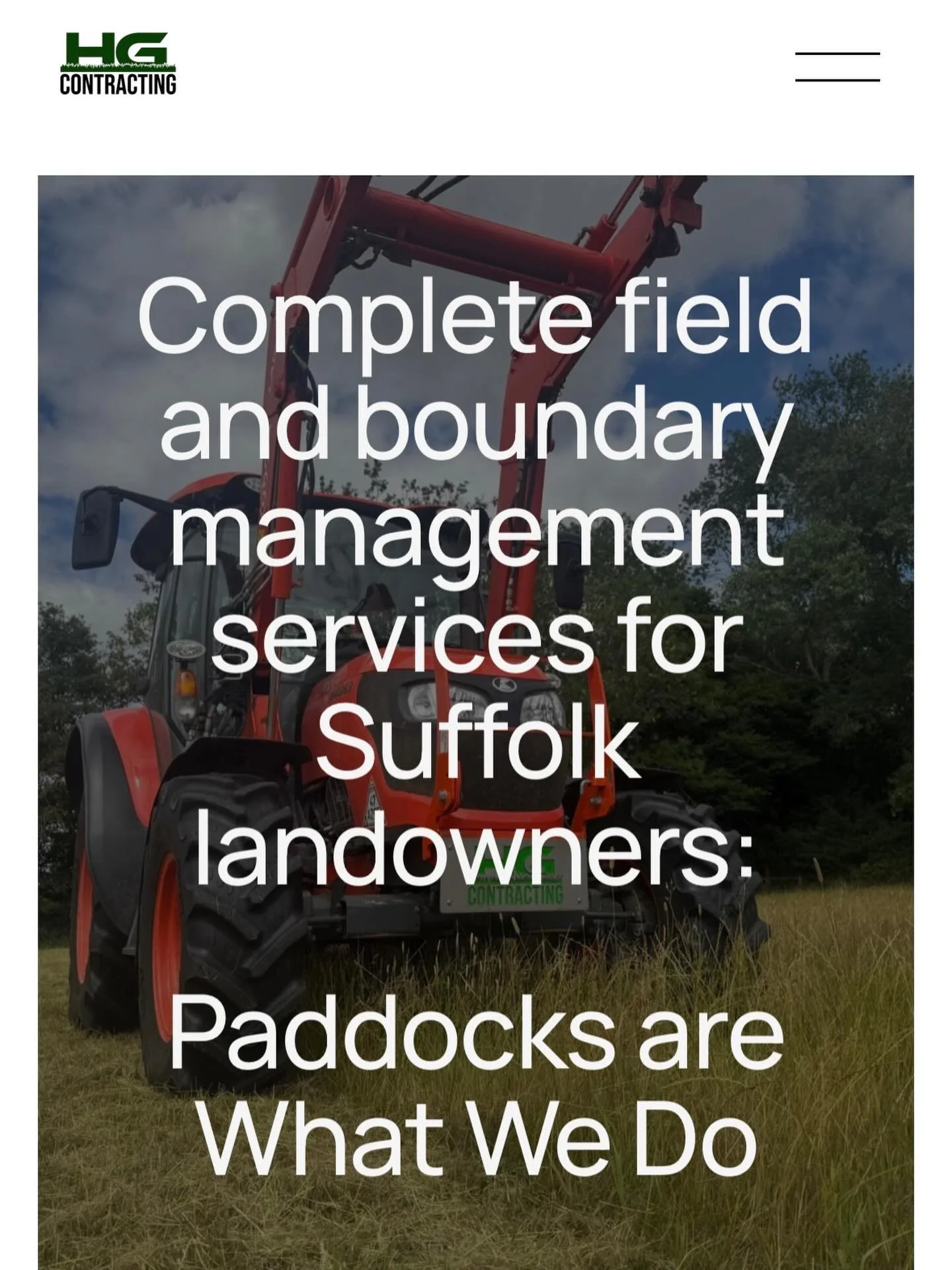 🌿🚜 BIG NEWS! Our brand new website is now LIVE! 🌿🚜
Check out hgcontracting.org to see everything we offer from paddock maintenance, field restoration, hedge cutting, overseeding, and more across Suffolk.
Whether you&rsquo;re a horse owner needing