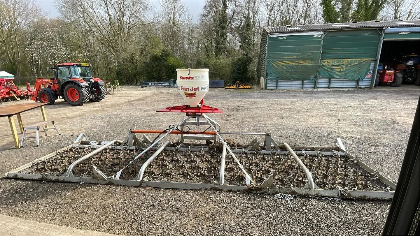 We&rsquo;ve now fully fitted our Stocks Ag Fan Jet Pro Seeder to the grass harrow combi, complete with the grass seed deflector kit.
This system makes overseeding faster, more accurate, and far more efficient &mdash; delivering seed directly into the