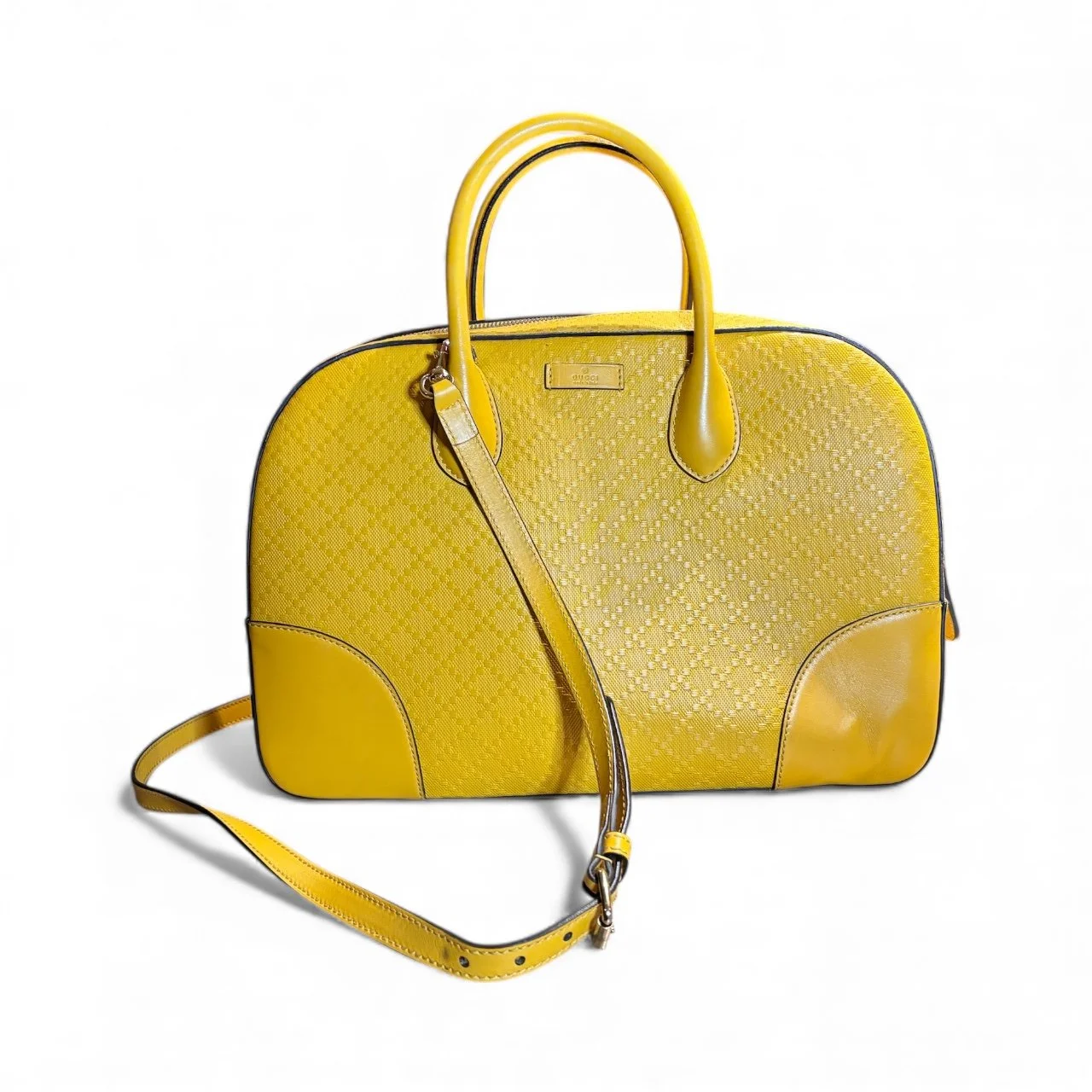 Gucci Diamante Leather Satchel