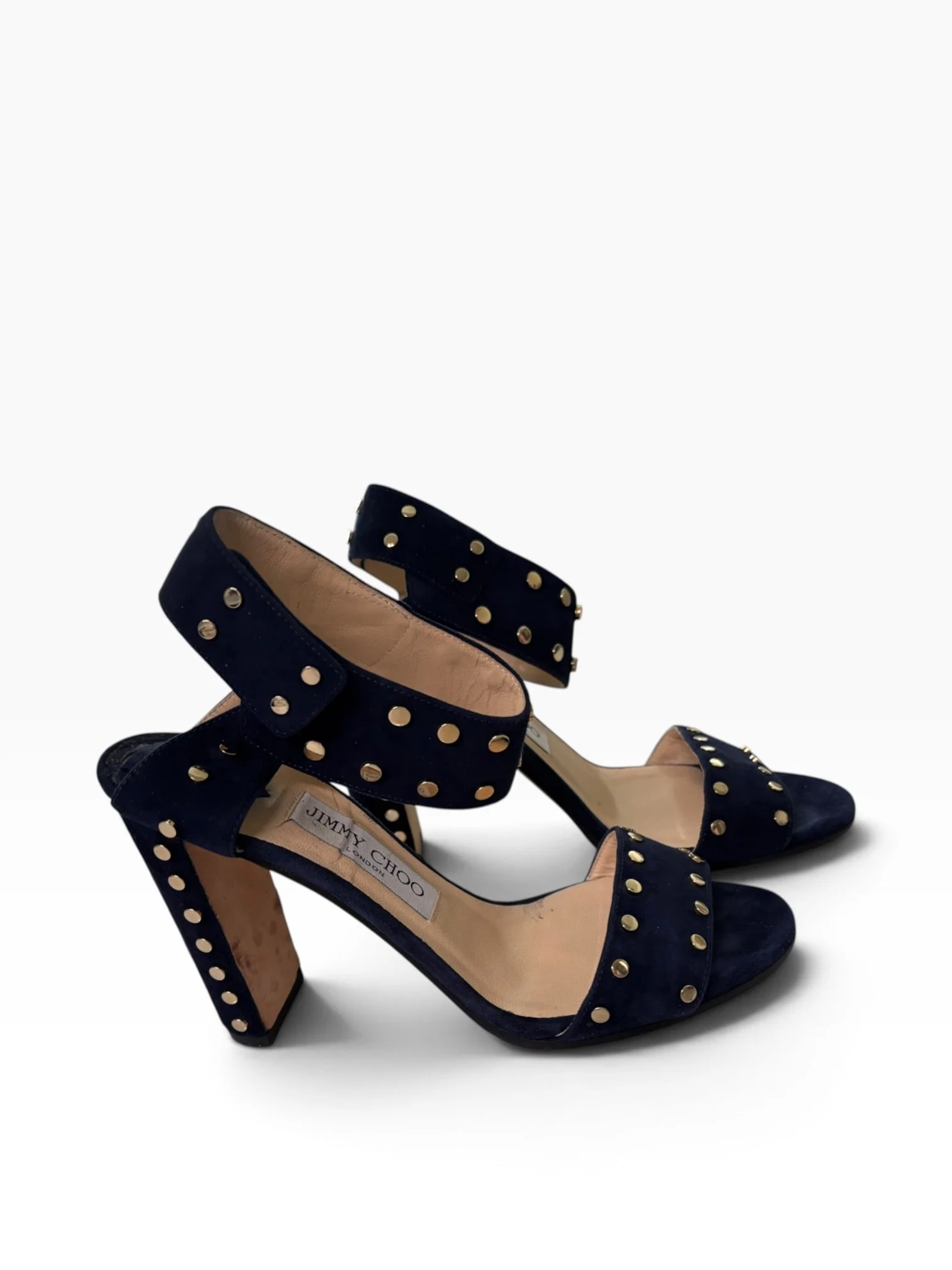 Jimmy Choo Veto 65 Suede Block Heels